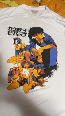 Cowboy Bebop Spike & Friends Graphic T-Shirt White Large
